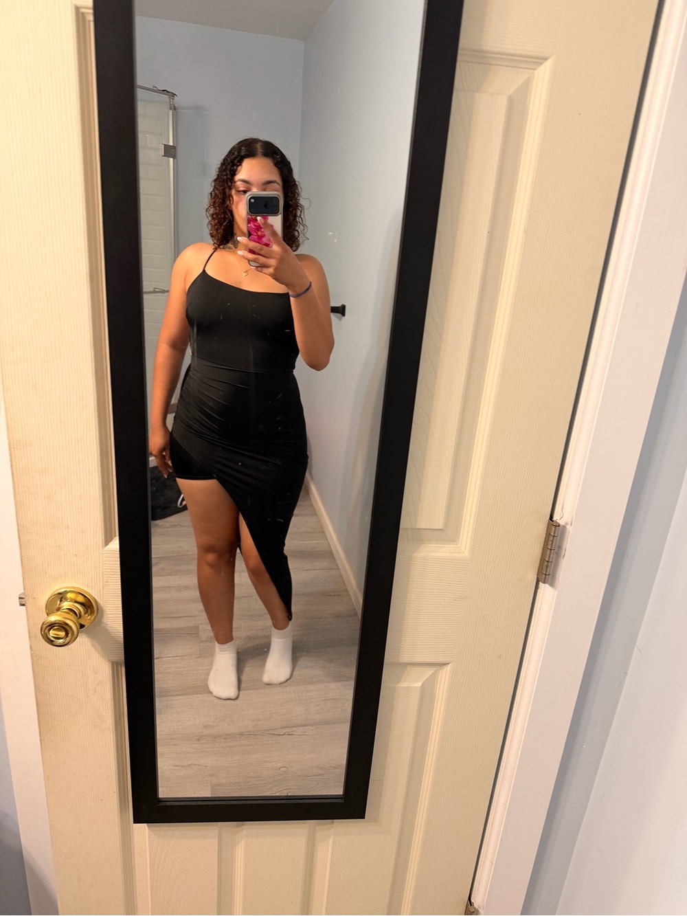 Rue21 Black One-Shoulder Asymmetric Bodycon Dress